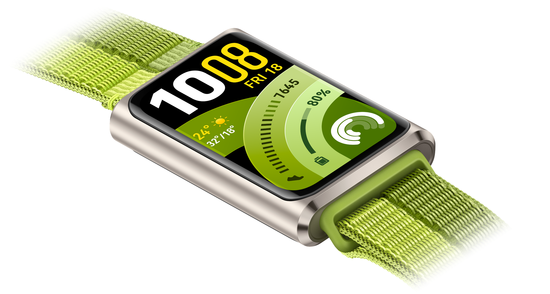 Экран зелёного HUAWEI Band 11 Pro