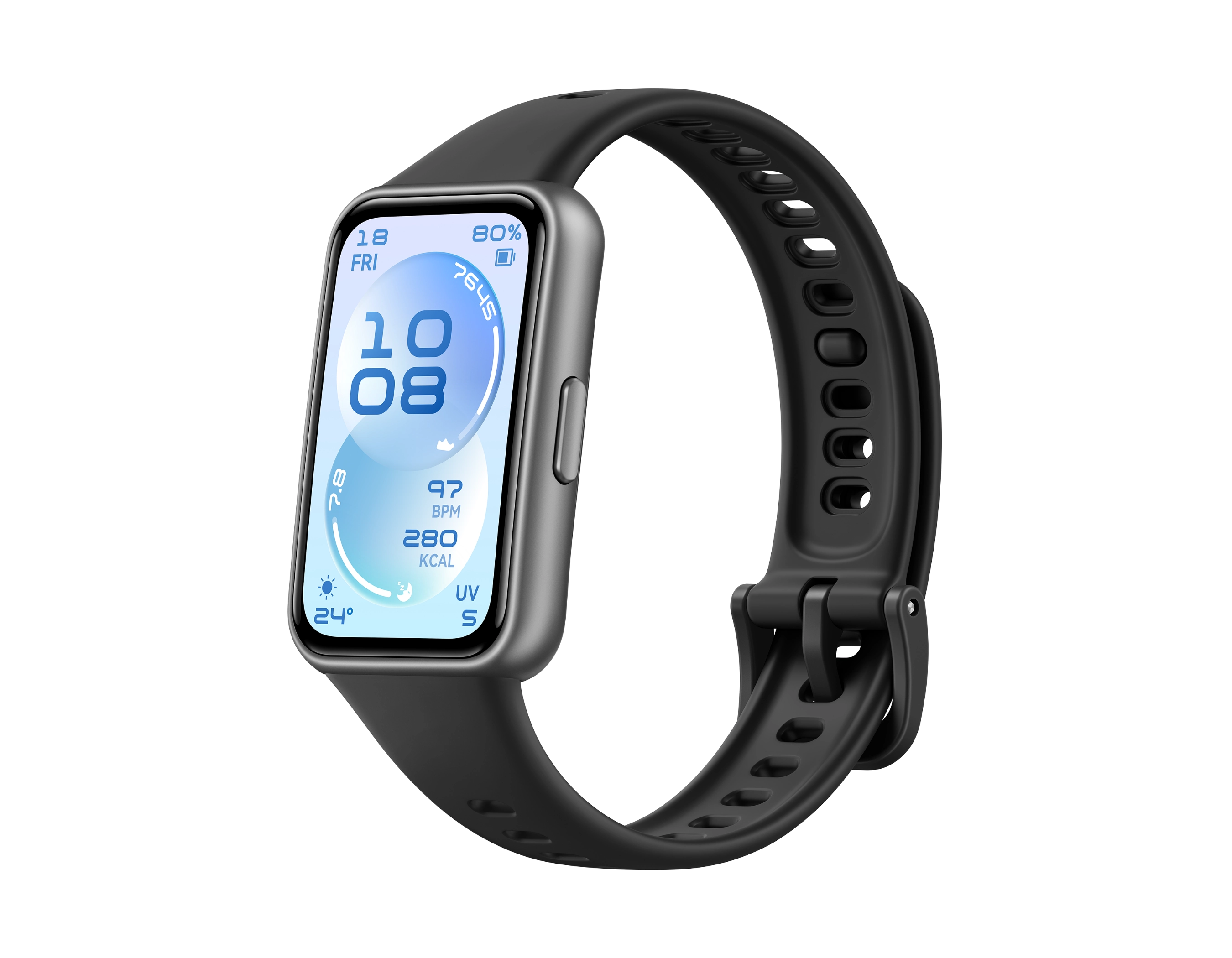 Black HUAWEI Band 11, polymer