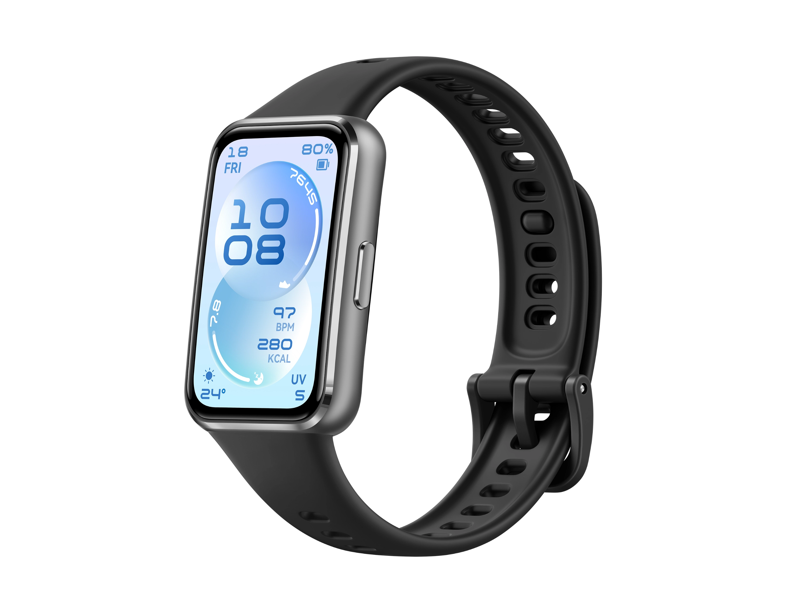 Black HUAWEI Band 11, aluminium