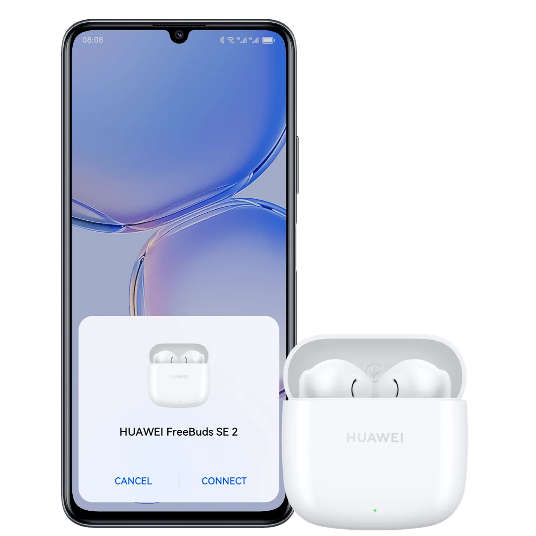 The pairing pop-up on a phone