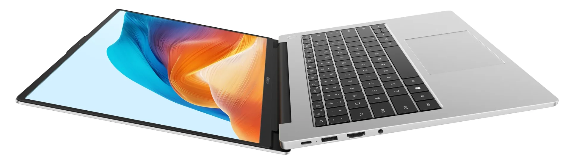 The slim metal body