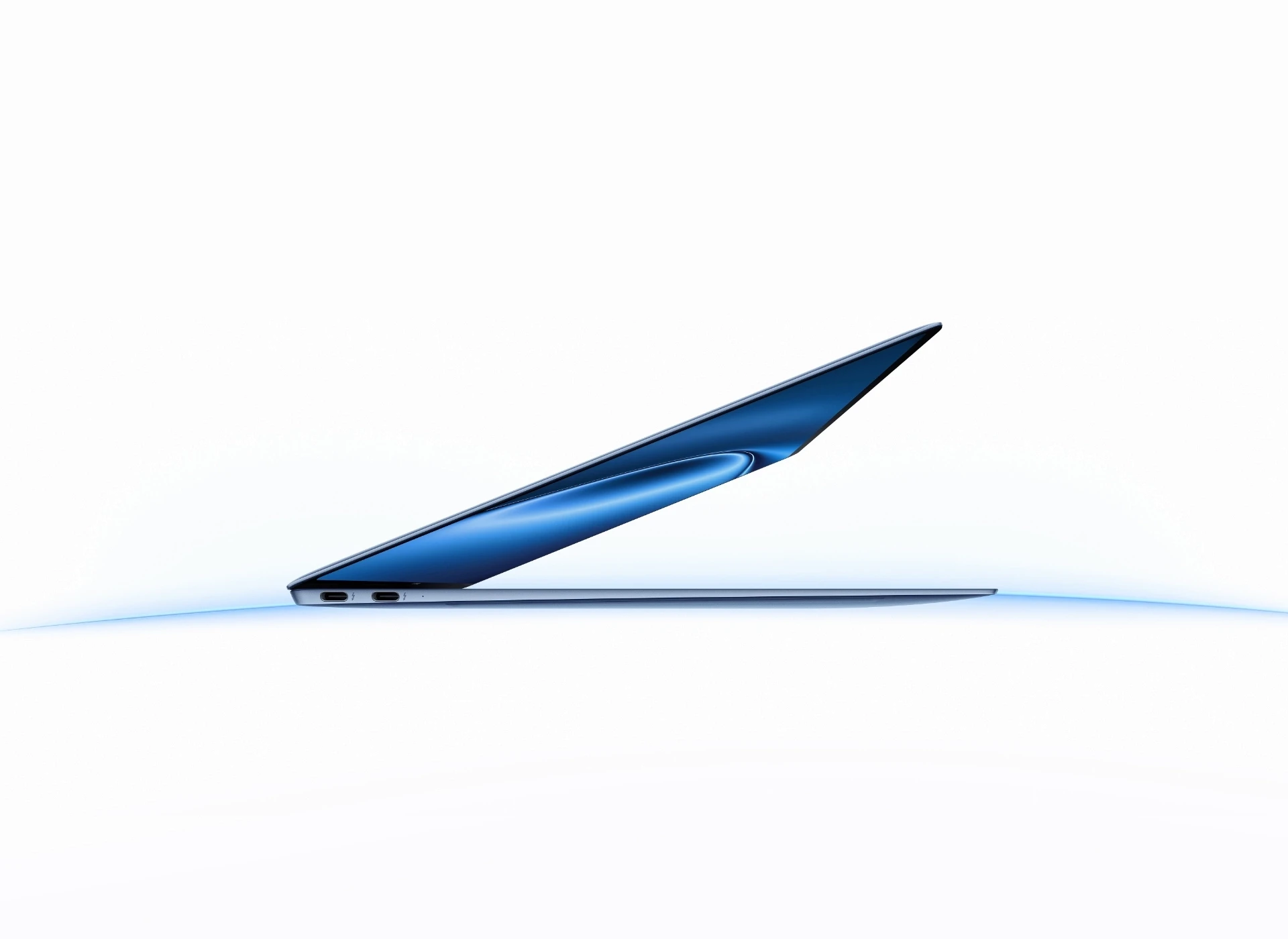 The slim HUAWEI MateBook X Pro in Morandi Blue