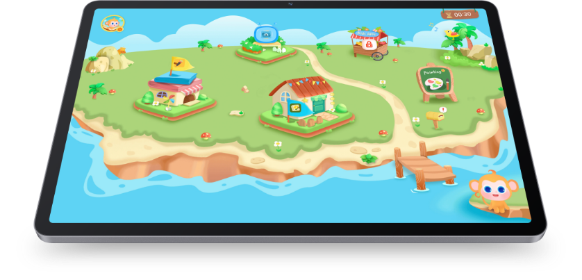 Kids Corner on the tablet