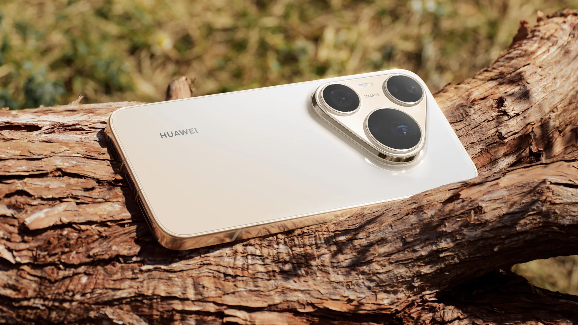 HUAWEI Pura 90s Pro Max on a log