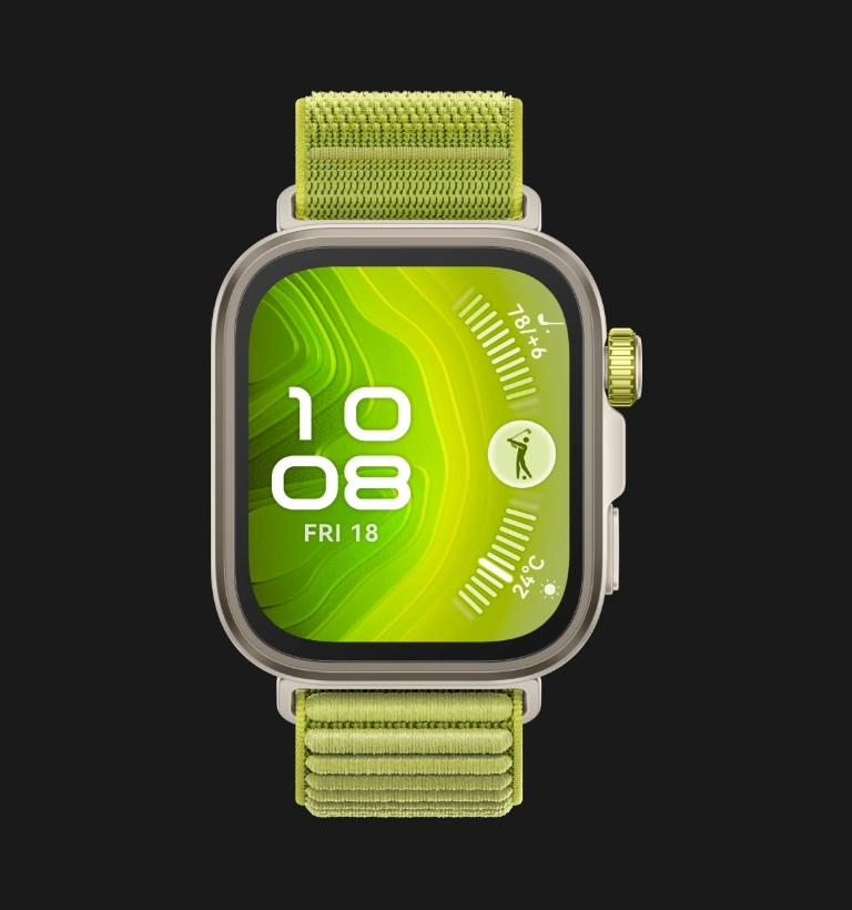 Зелёные HUAWEI WATCH FIT 4 Pro спереди