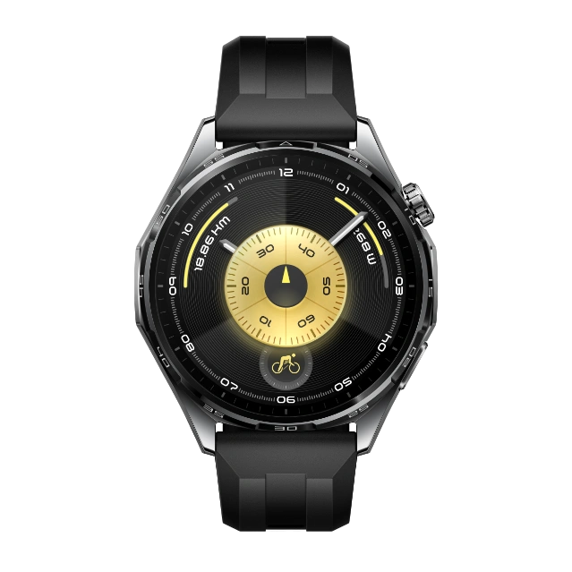 HUAWEI WATCH GT 6 с чёрным ремешком из фторэластомера