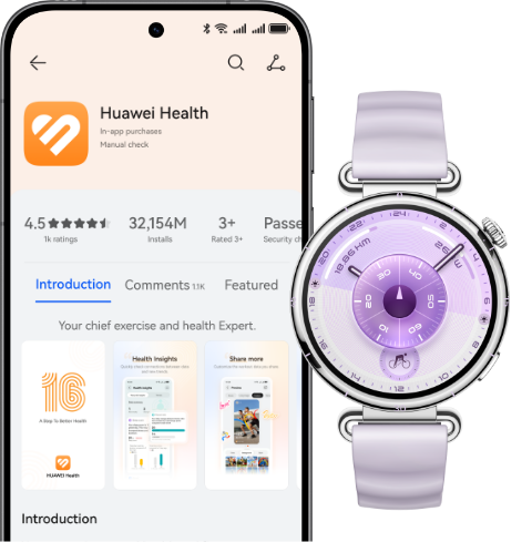 Приложение HUAWEI Здоровье на телефоне и часы